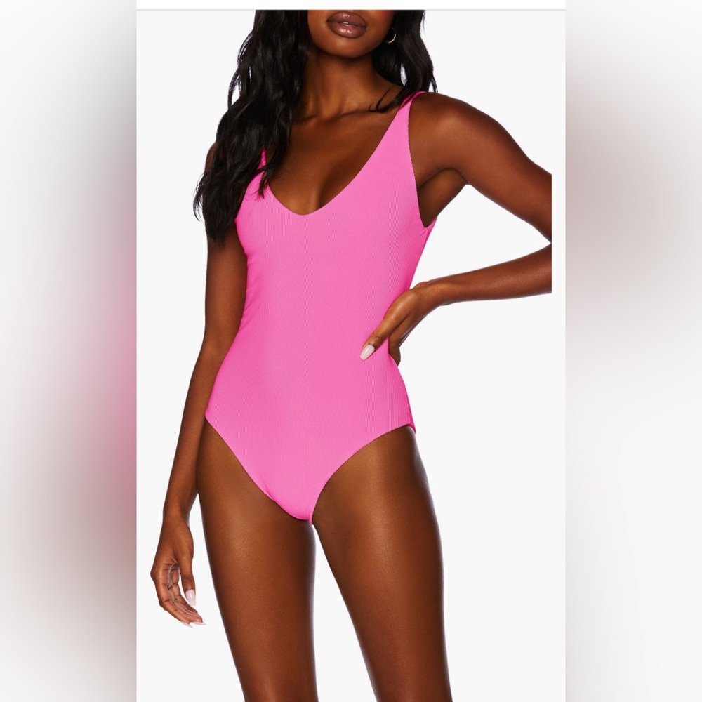 Beach Riot Women's Pink One Piece Swimsuit